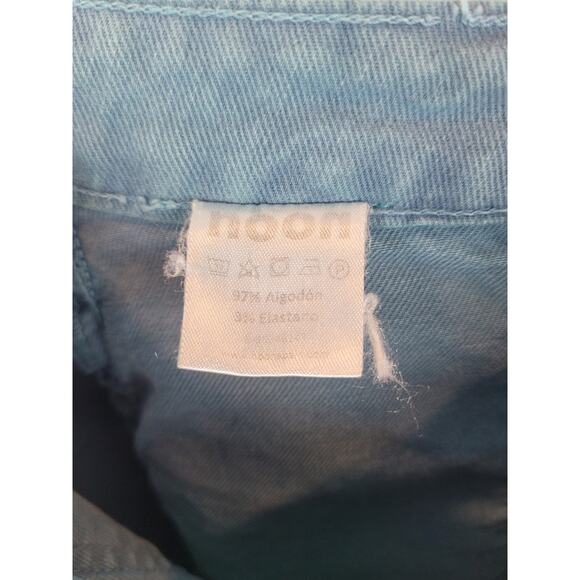 Noon Cargo Culotte Kids Jeans Teal Green Size 24x26.5 EU 32 - Picture 9 of 10